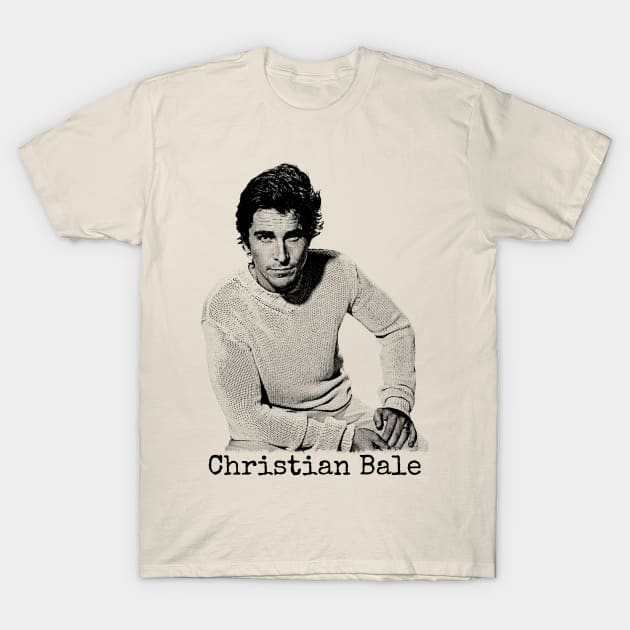 Christian Bale T-Shirt by Lowchoose